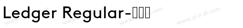 Ledger Regular字体转换